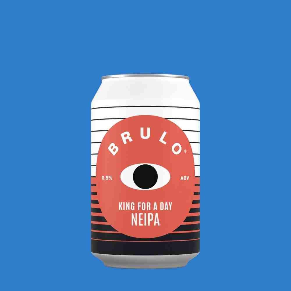 Brulo 'King For A Day' Alcohol Free NEIPA (0.5% ABV) - Wise Bartender - Beer