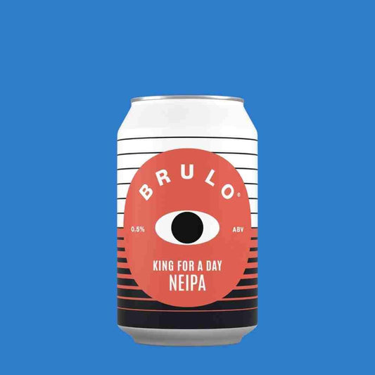 Brulo 'King For A Day' Alcohol Free NEIPA (0.5% ABV) - Wise Bartender - Beer