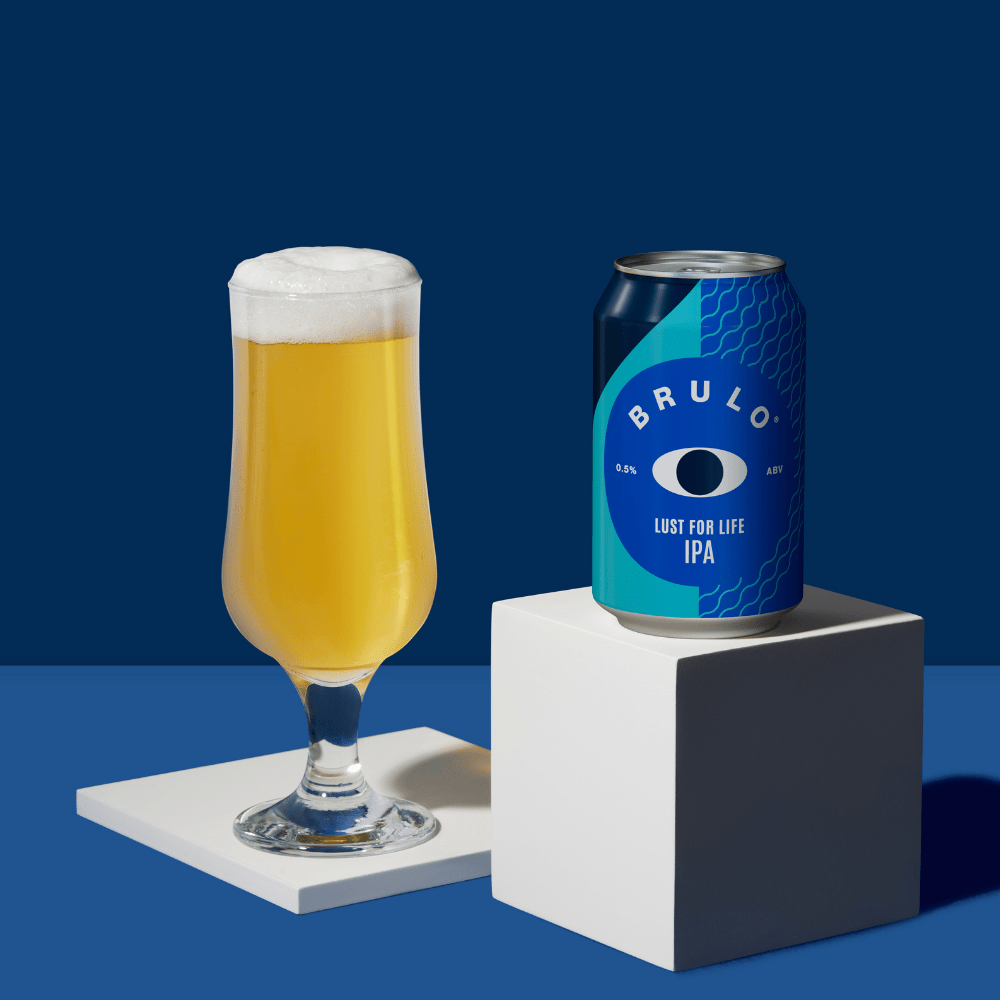 Brulo Lust For Life DDH IPA Alcohol Free | 0.5% Vegan DDH IPA (330ml Can) - Wise Bartender - Beer
