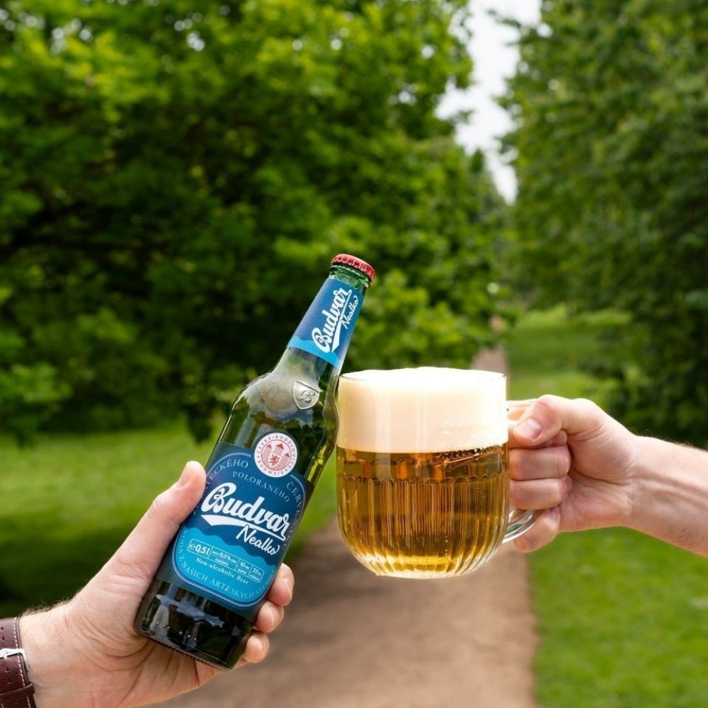 Budweiser Budvar Nealko Alcohol Free Lager 330ml (0.5% ABV) - Wise Bartender - Beer