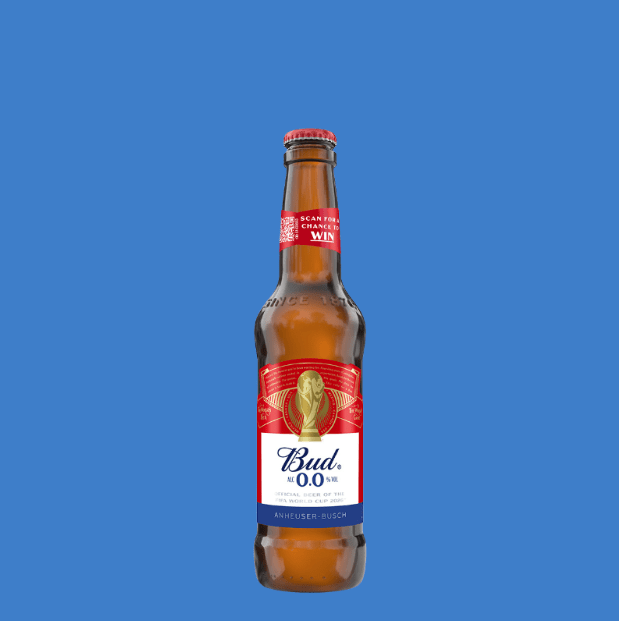 Budweiser Zero 0.0% | Alcohol‑Free Lager Beer | Vegan | 330ml Bottle - Wise Bartender - Beer