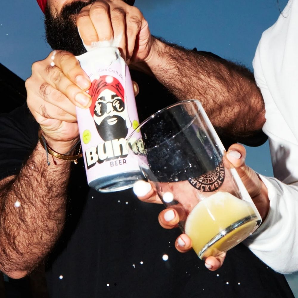 Bunta Citrus Lager 0.5% ABV | Alcohol‑Free Indian‑Inspired Craft Lager 330ml - Wise Bartender - Lager