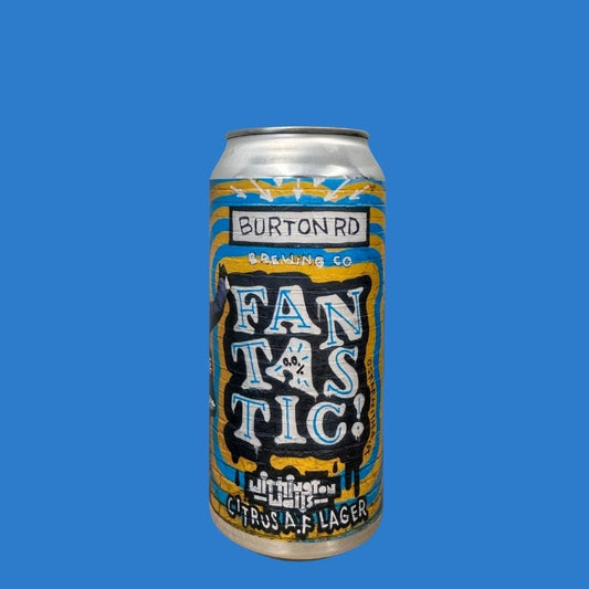 Burton Road Brewing Co. 'Fantastic' Alcohol - Free Lager (0.0% ABV) 440ml - Wise Bartender - Lager