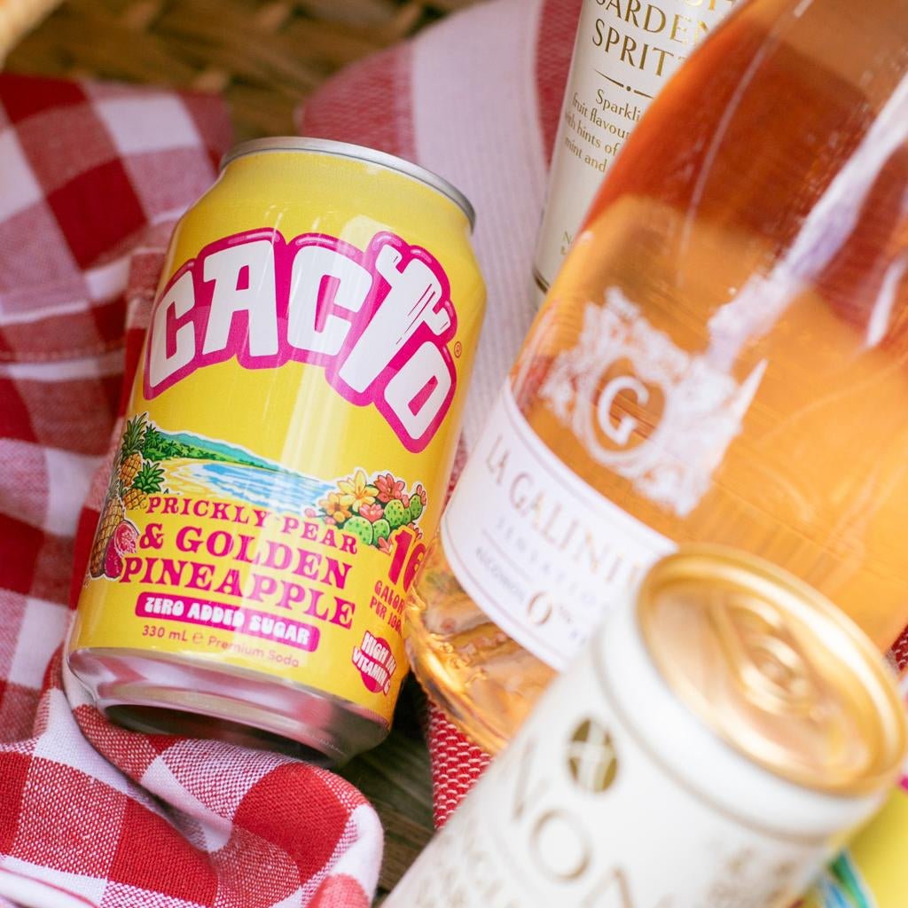 Cacto Drinks Sparkling Prickly Pear & Ruby Pineapple Cactus Water Soda (0.0% ABV) - Wise Bartender - Beer