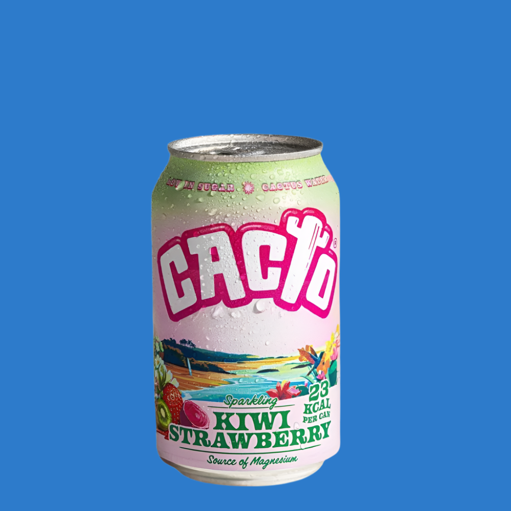 Cacto Drinks Sparkling Prickly Pear, Kiwi & Strawberry Cactus Water Soda (0.0% ABV)