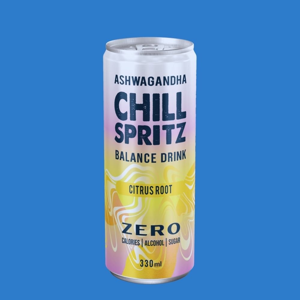 Chill Spritz Citrus Root – Alcohol - Free Functional Drink (0.0% ABV, 330ml Can) - Wise Bartender - Functional