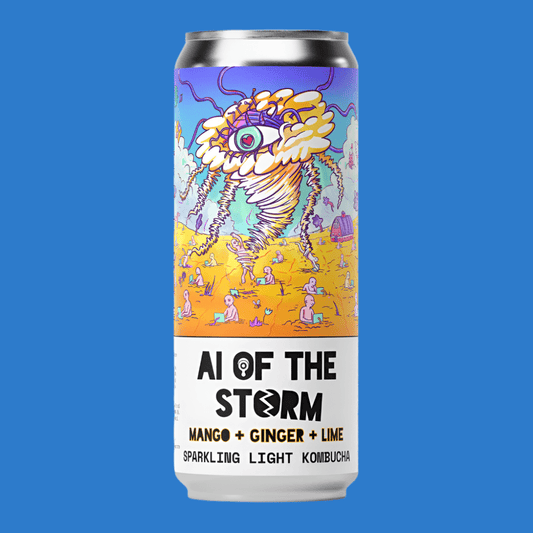 Counter Culture 'AI of the Storm' Mango, Ginger & Lime Kombucha Soda Can (0.0% ABV) - Wise Bartender - Spirit