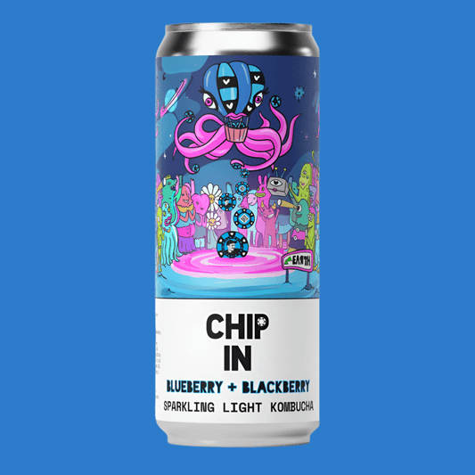 Counter Culture 'Chip In' Blueberry & Blackberry Kombucha Soda Can (0.0% ABV) - Wise Bartender - Spirit