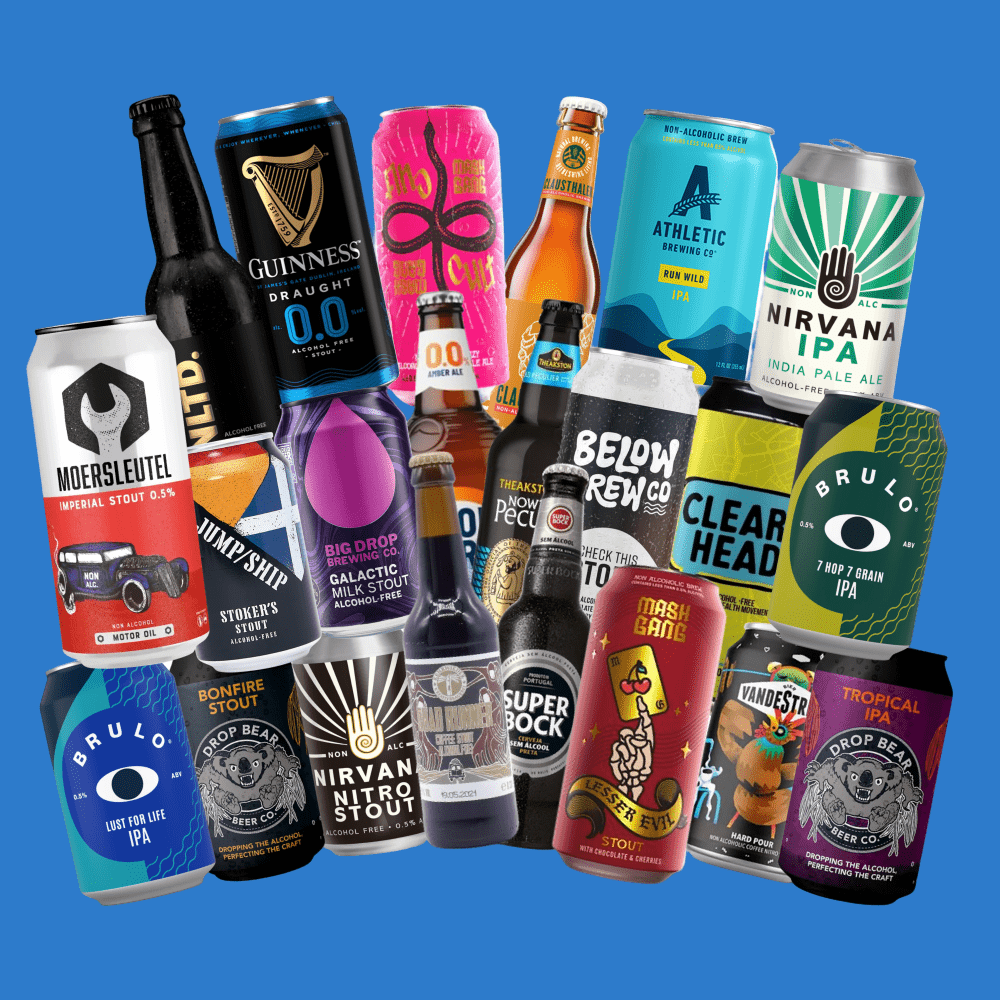 Dark Beers 12 or 24 Alcohol Free Beer Wise Pack - Wise Bartender - Mixed Pack