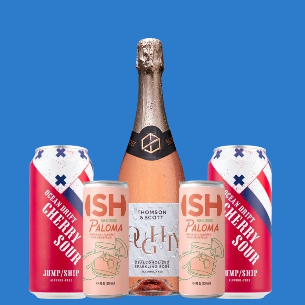 Date Night | Alcohol‑Free Sparkling Rosé, Cherry Beer & Paloma Cocktails - Wise Bartender - Mixed Pack