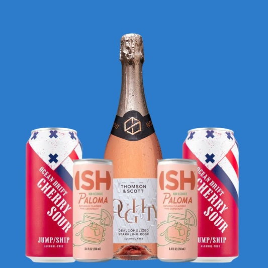 Date Night | Alcohol‑Free Sparkling Rosé, Cherry Beer & Paloma Cocktails - Wise Bartender - Mixed Pack