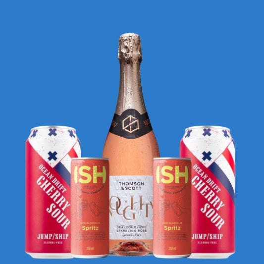 Date Night | Alcohol‑Free Sparkling Rosé, Cherry Beer & Paloma Cocktails - Wise Bartender - Mixed Pack
