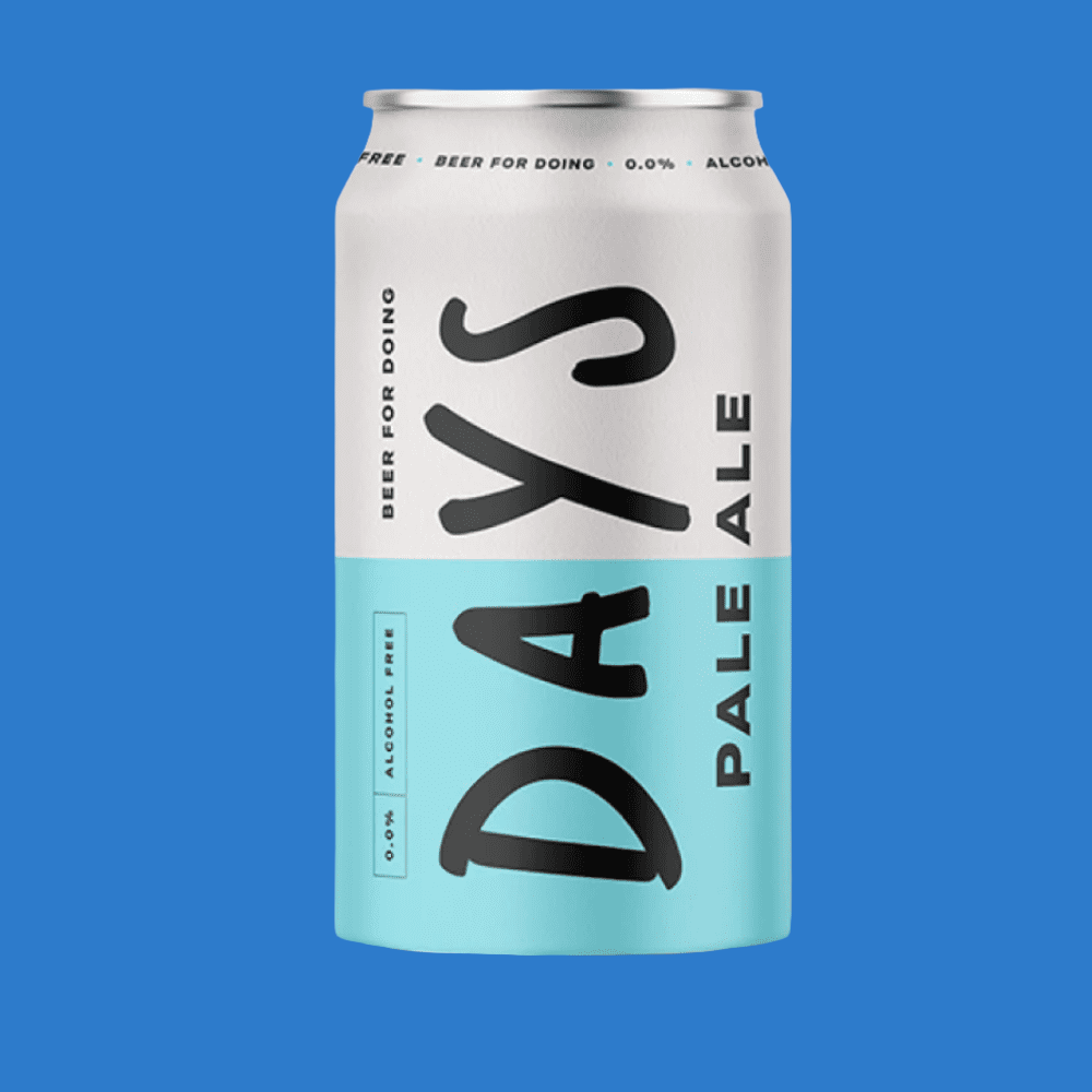 Non Alcoholic Days Brewing Pale Ale  Alcohol Free Days Brewing Pale Ale Can (0.0% ABV) - Wise Bartender