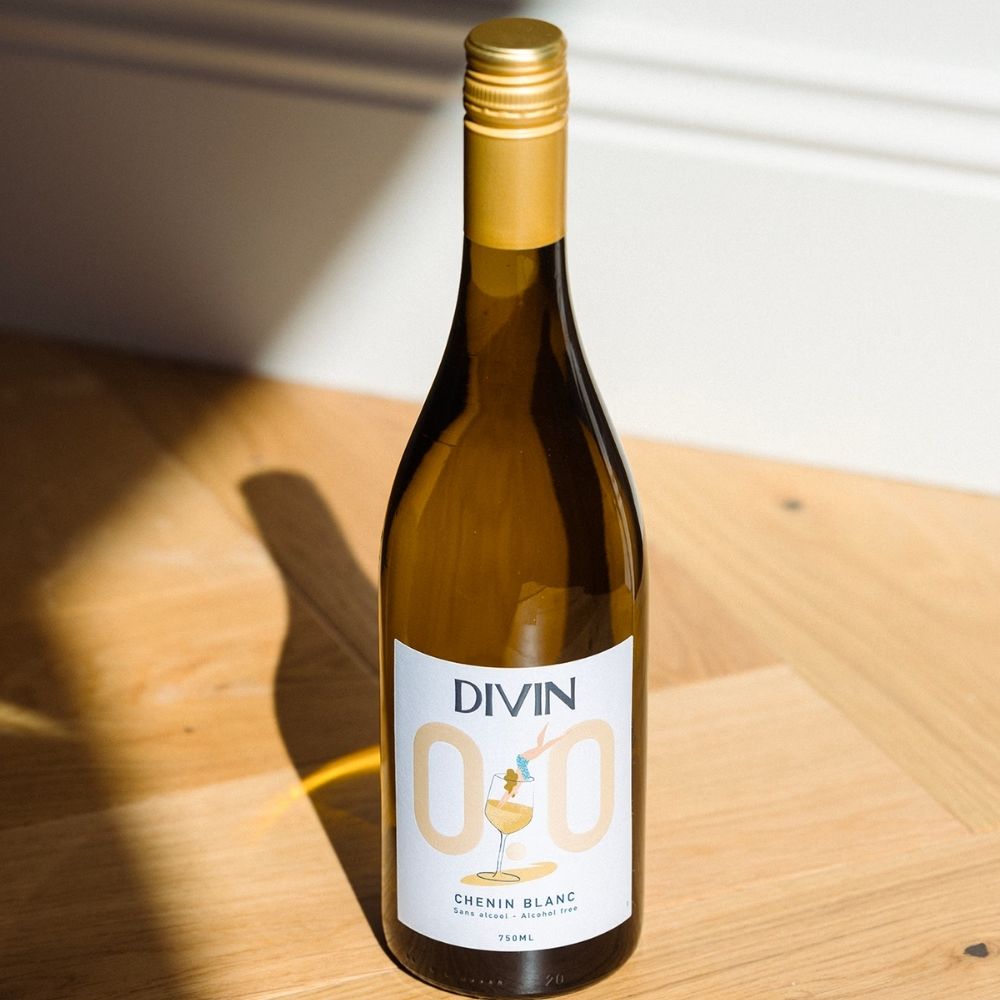 DIVIN 'Chenin Blanc' Alcohol Free White Wine (0.0% ABV) - Wise Bartender - wine