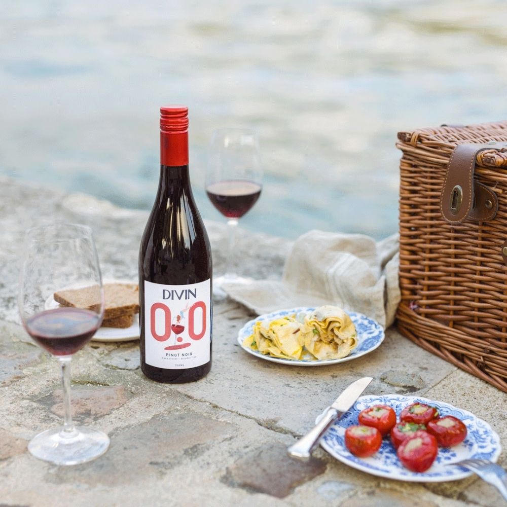 DIVIN 'Pinot Noir' Alcohol Free Wine (0.0% ABV) - Wise Bartender - wine
