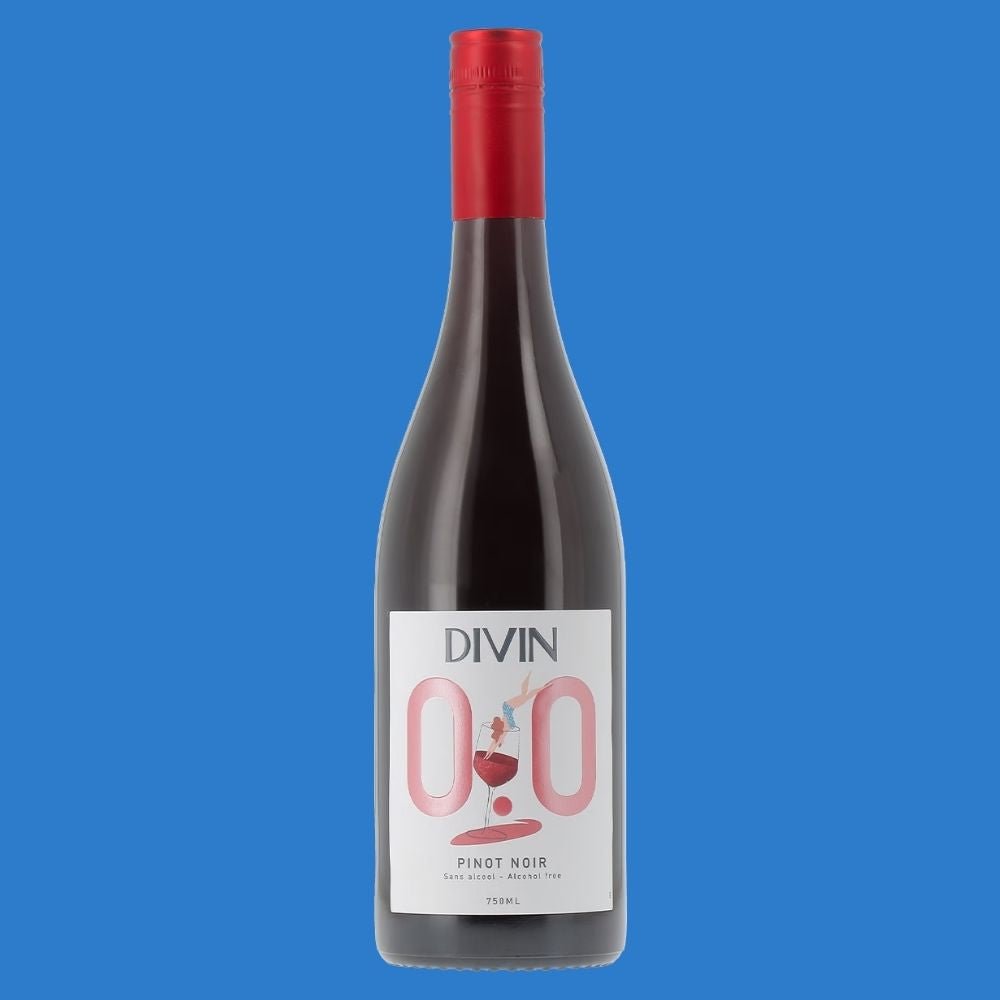 DIVIN 'Pinot Noir' Alcohol Free Wine (0.0% ABV) - Wise Bartender - wine