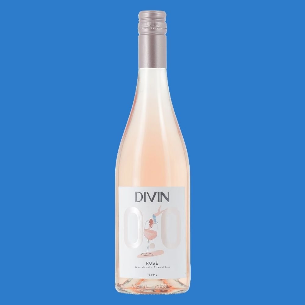 DIVIN 'Rose' Alcohol Free Wine (0.0% ABV) - Wise Bartender - wine
