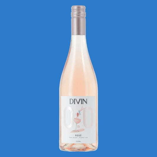 DIVIN 'Rose' Alcohol Free Wine (0.0% ABV) - Wise Bartender - wine