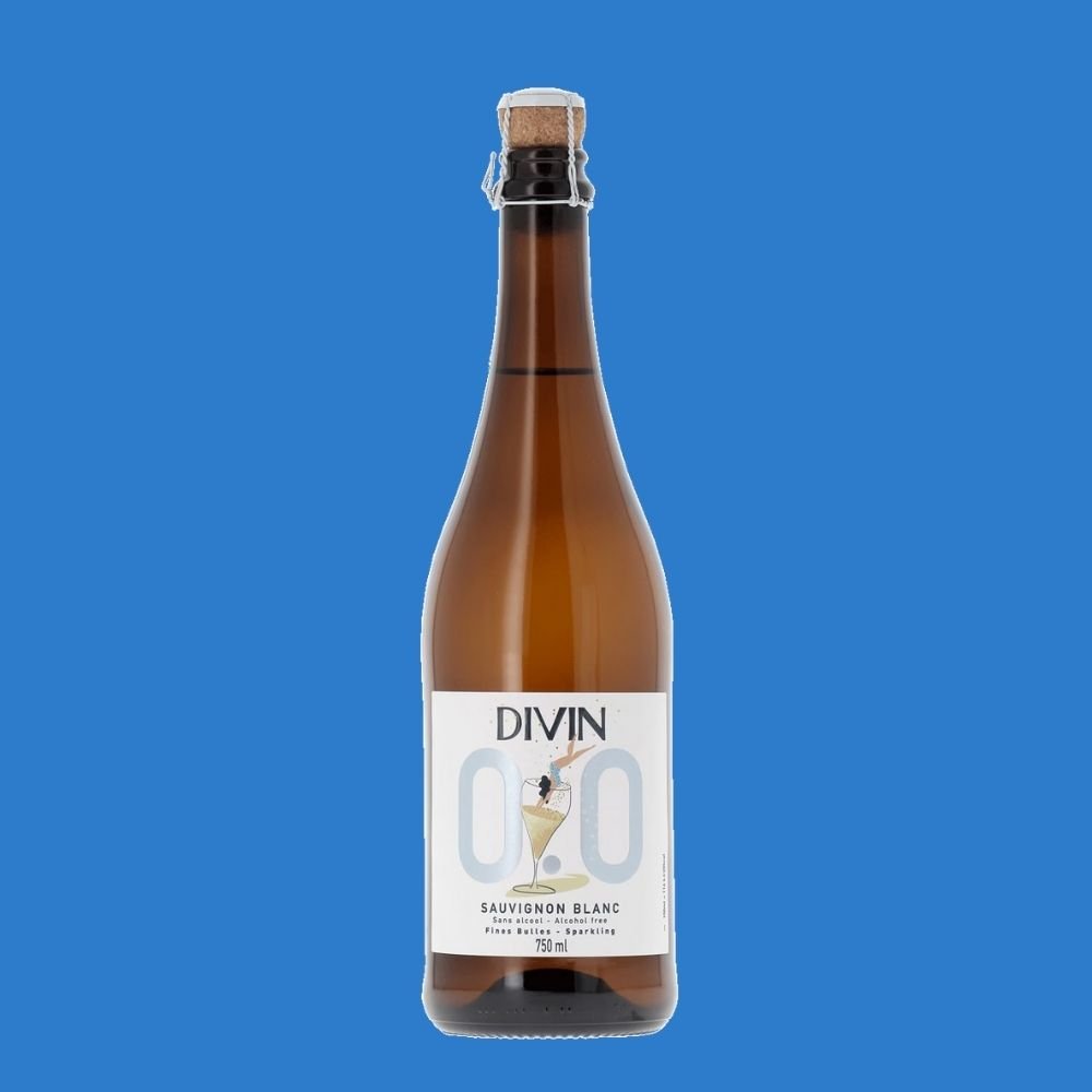 DIVIN 'Sauvignon Blanc' Alcohol Free Sparkling Wine (0.0% ABV) - Wise Bartender - wine