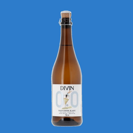DIVIN 'Sauvignon Blanc' Alcohol Free Sparkling Wine (0.0% ABV) - Wise Bartender - wine