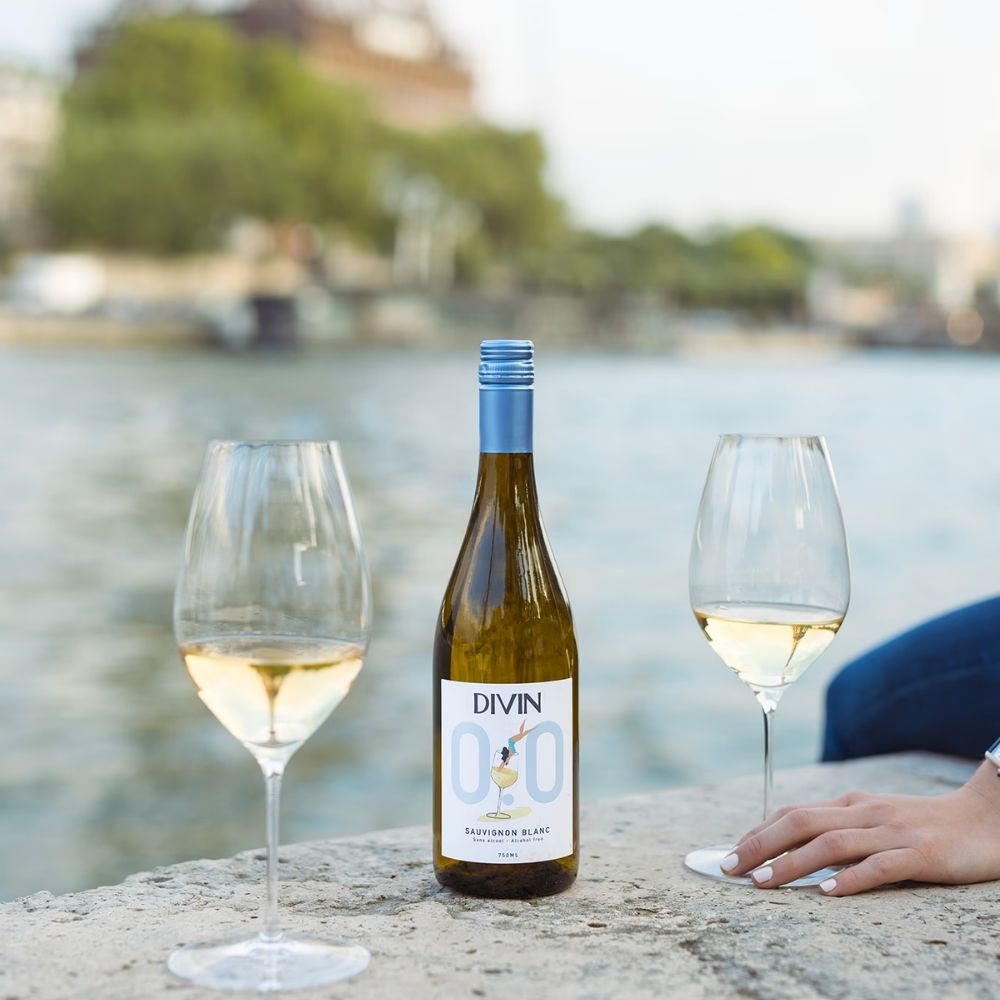 DIVIN 'Sauvignon Blanc' Alcohol Free Wine (0.0% ABV) - Wise Bartender - wine