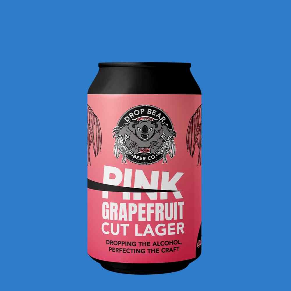 Drop Bear Beer Grapefruit Cut Lager | 0.5% ABV - Wise Bartender - Beer