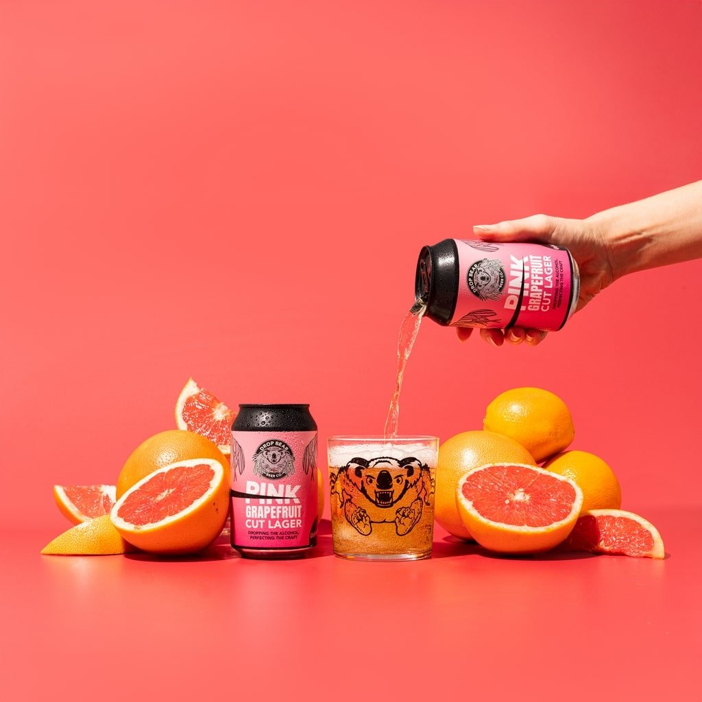 Drop Bear Beer Grapefruit Cut Lager | 0.5% ABV - Wise Bartender - Beer