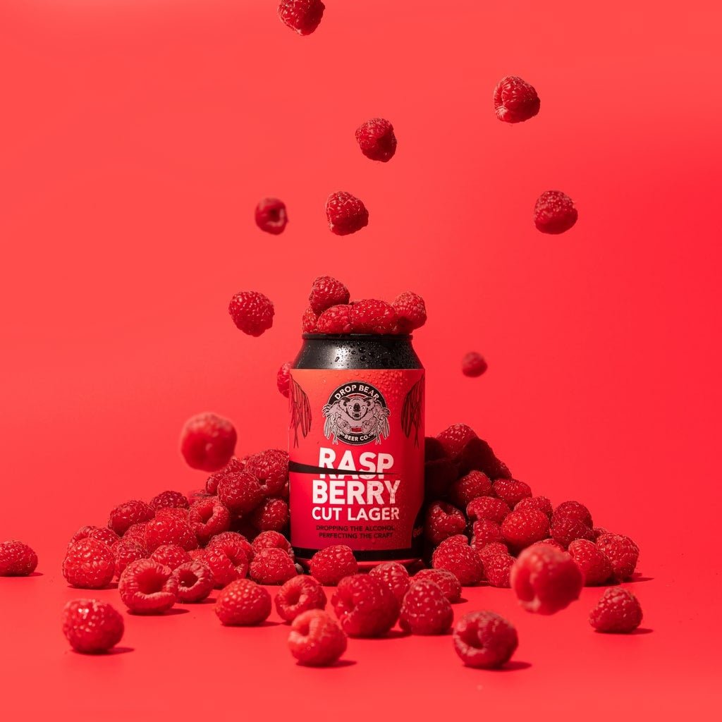 Drop Bear Beer Raspberry Cut Lager (0.5% ABV) - Wise Bartender - Beer