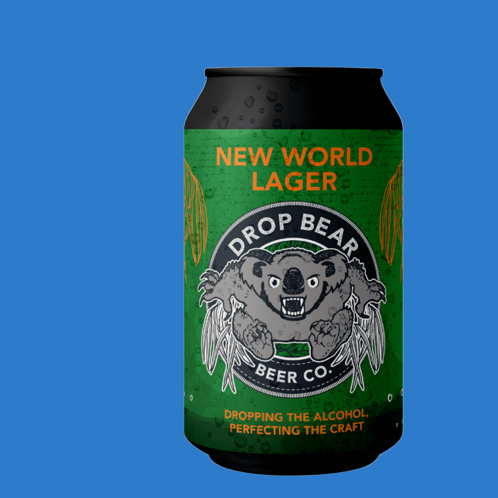 Drop Bear New World IPL Alcohol Free Lager 05 ABV - Wise Bartender