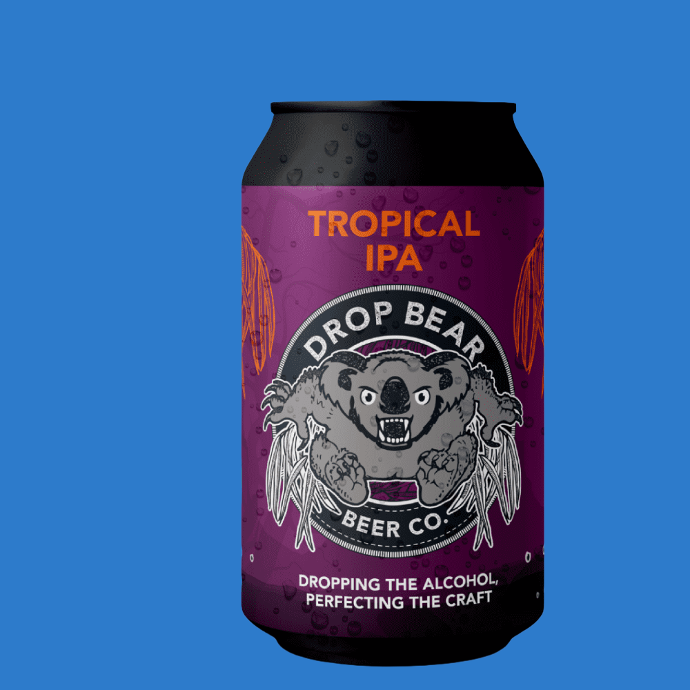 Drop Bear Tropical Alcohol Free IPA 05 ABV - Wise Bartender