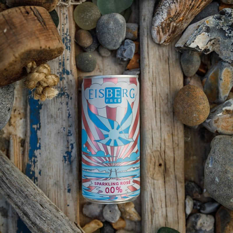 Eisberg 'Be Free' Sparkling Rosé Wine 200ml Can (0.0% ABV) - Wise Bartender - wine