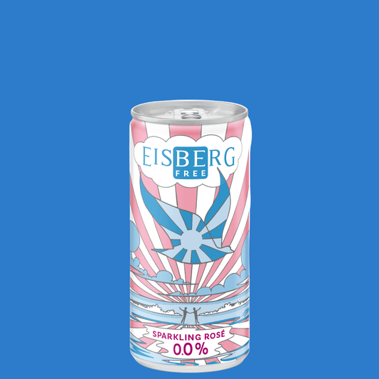 Eisberg 'Be Free' Sparkling Rosé Wine 200ml Can (0.0% ABV) - Wise Bartender - wine