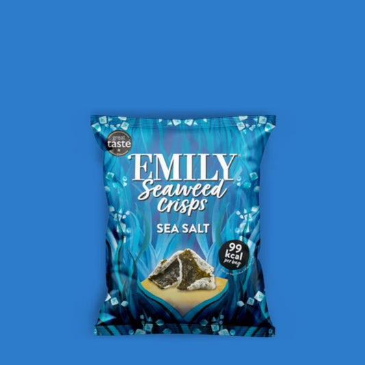 Emily Seaweed Crisps Sea Salt (18g) | Vegan Low Calorie Snack - Wise Bartender - Snack