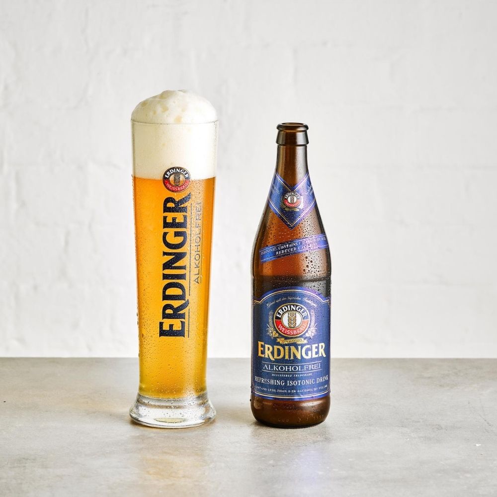 Erdinger Alkoholfrei Wheat Beer (0.5% ABV) - Wise Bartender - Beer