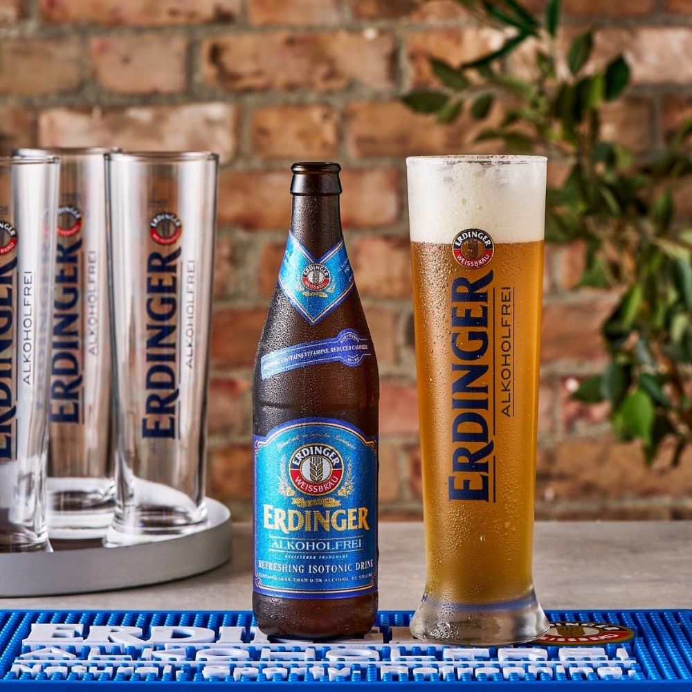 Erdinger Alkoholfrei Wheat Beer (0.5% ABV) - Wise Bartender - Beer