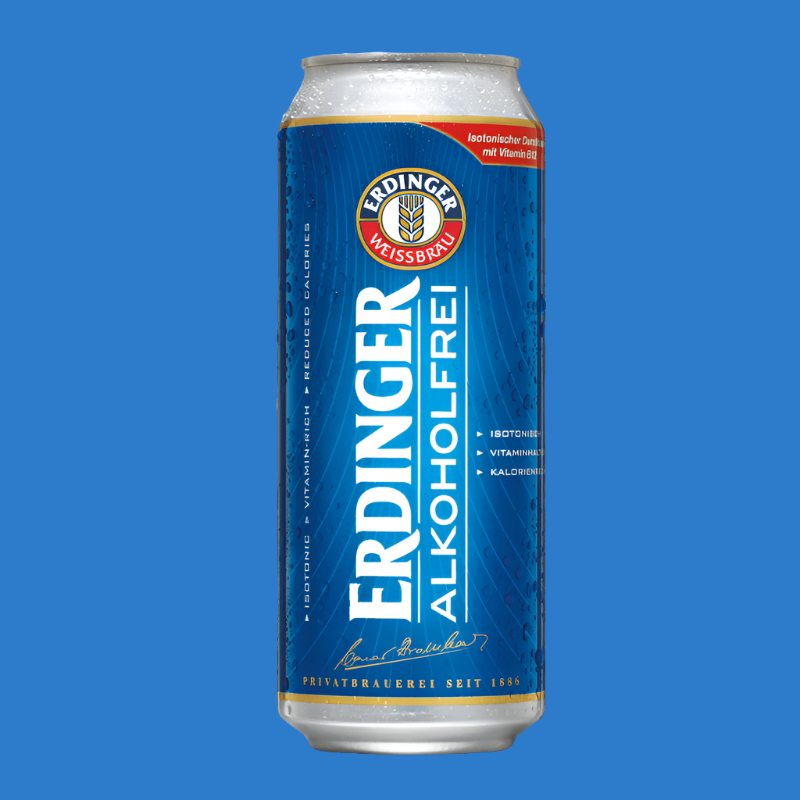 Erdinger Alkoholfrei Wheat Beer Can &#x28;0.5%ABV&#x29;