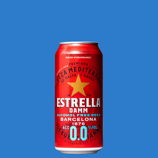 Estrella Damm Alcohol Free Lager (0%ABV) - Wise Bartender - Beer