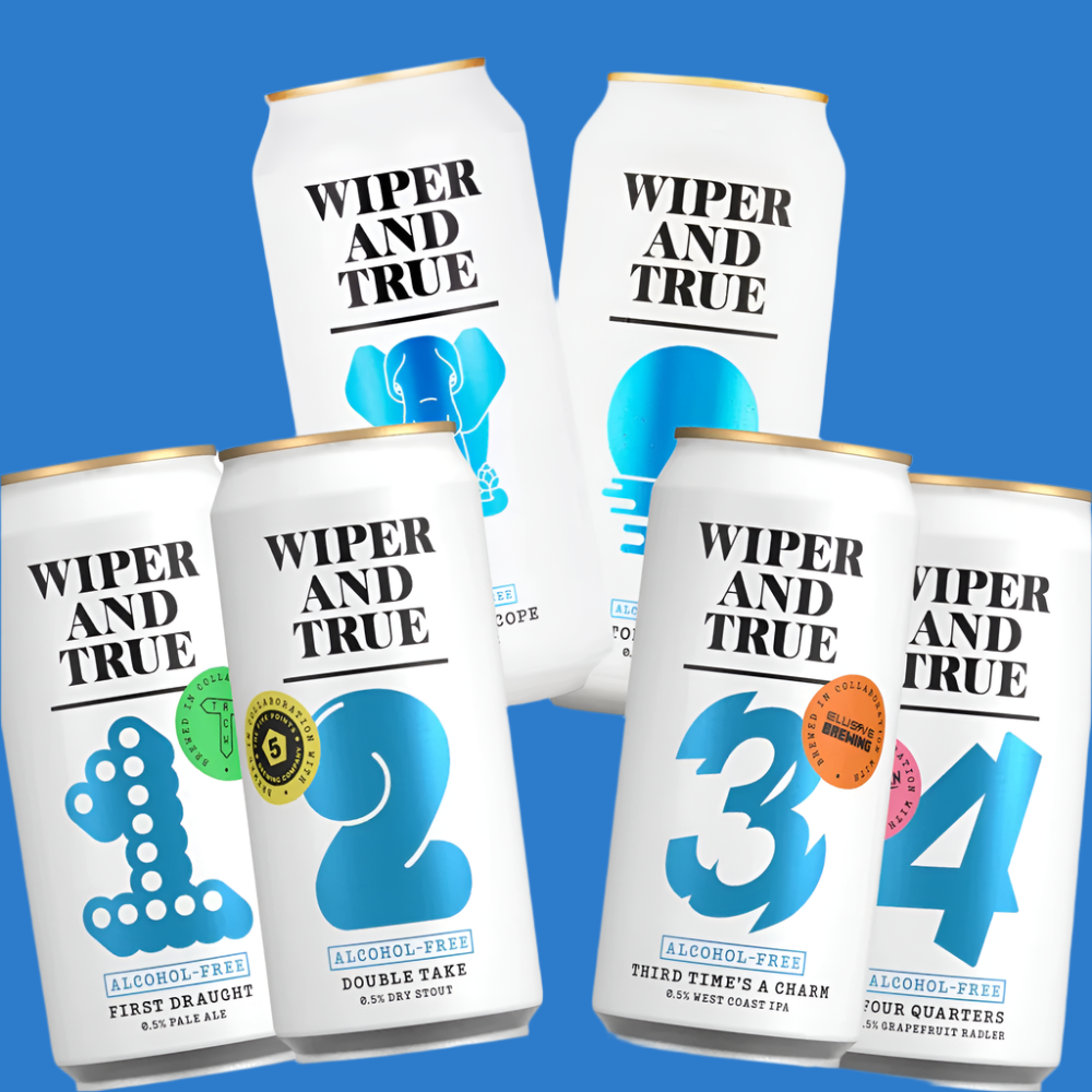 Wiper & True Limited Editon Complete Alcohol Free 6 Can Mixed Wise Pack (Save 5%)