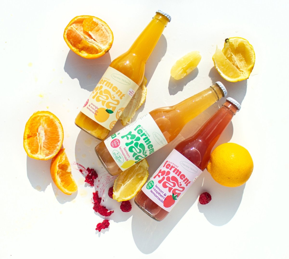 Ferment Fizz Prebiotic Lemonade 6 Bottle Mixed Pack (0% ABV) - Wise Bartender - Spirit