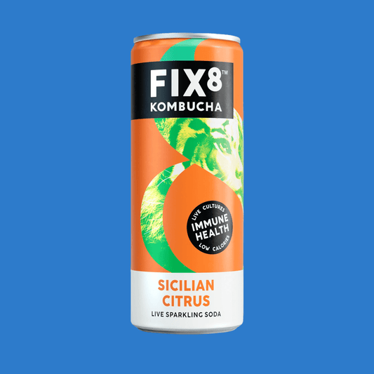 Fix8 Sicillian Citrus Kombucha Can (0.0% ABV) - Wise Bartender - Beer