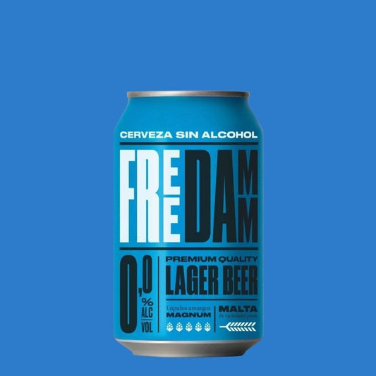 Free Damm Alcohol Free Beer Can (0.0% ABV) - Wise Bartender - Beer