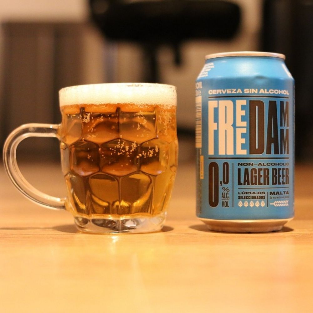 Free Damm Alcohol Free Beer Can (0.0% ABV) - Wise Bartender - Beer
