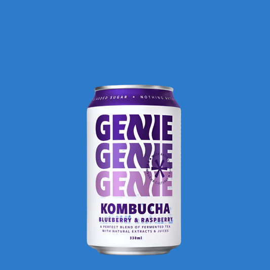 Genie Drinks 'Blueberry & Raspberry' Kombucha Soda (0% ABV) - Wise Bartender - Spirit