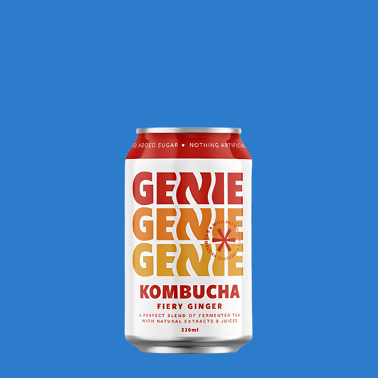 Genie Drinks 'Fiery Ginger' Kombucha Soda (0% ABV) - Wise Bartender - Spirit