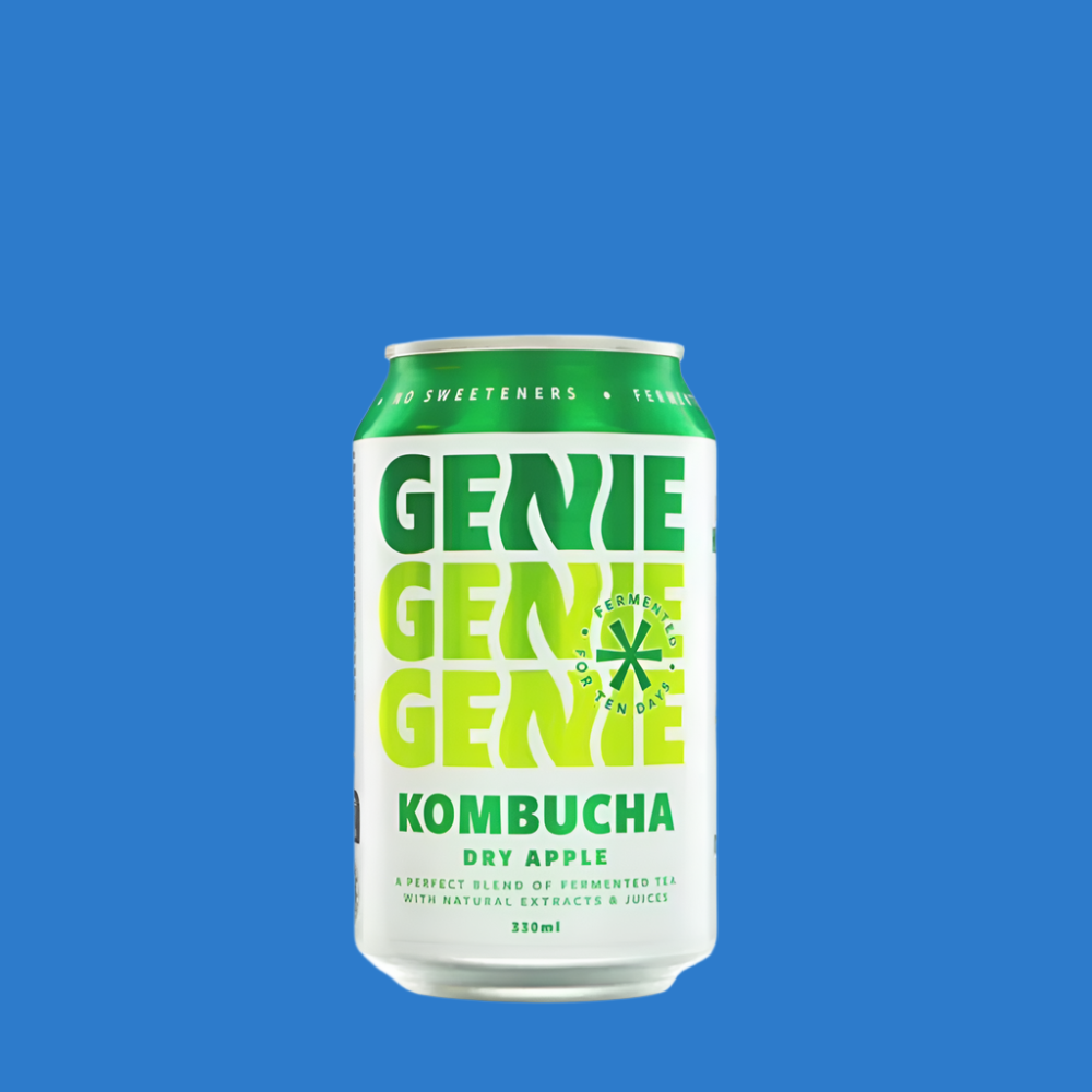 Genie Drinks 'Dry Apple'  Kombucha Soda (0% ABV)