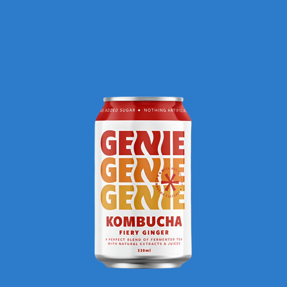 Genie Drinks 'Fiery Ginger'  Kombucha Soda (0% ABV)