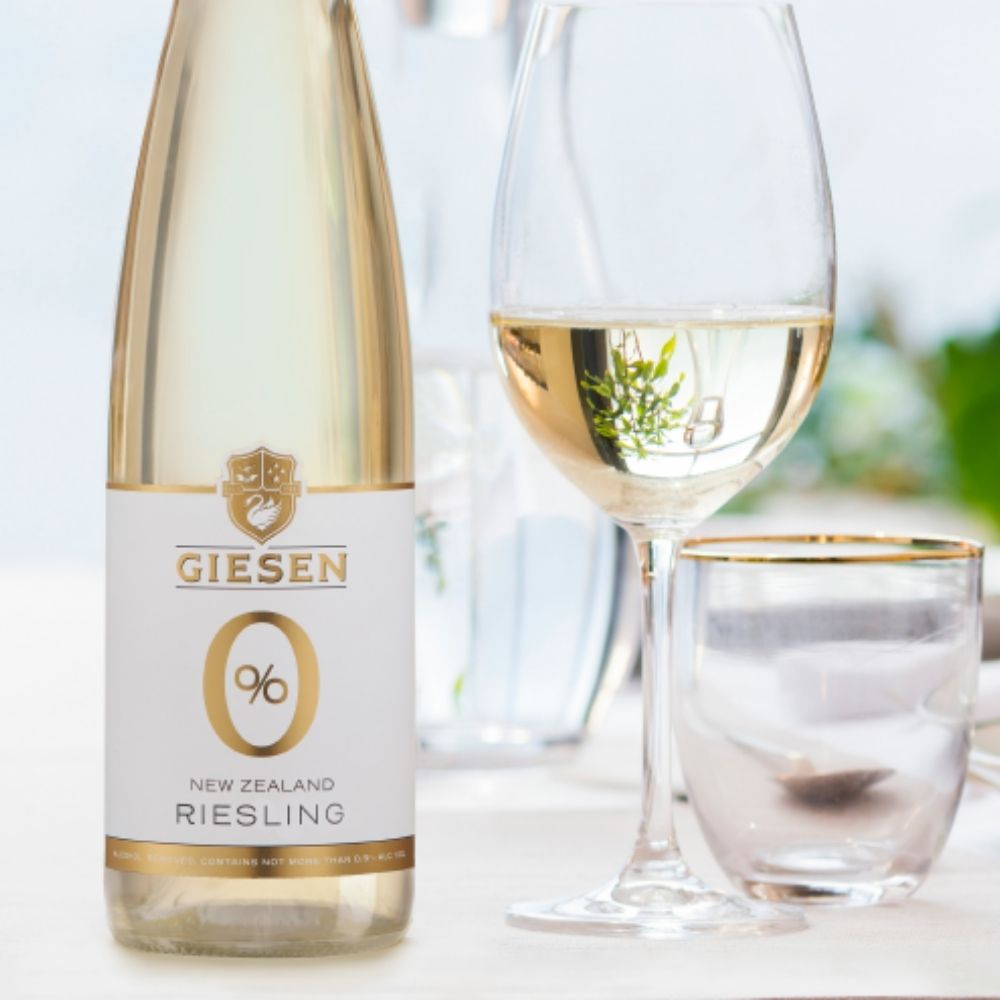 Giesen 0% Riesling Alcohol - Free White Wine (0.0% ABV) - Wise Bartender - wine