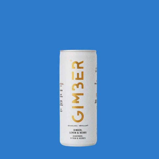 GIMBER Original Sparkling | Alcohol‑Free Ginger, Lemon & Herb Drink | 250ml Can - Wise Bartender - Spirit