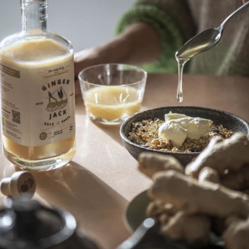 Ginger Jack Curcuma Jane Alcohol - Free Organic Turmeric & Ginger Aperitif – 0% ABV - Wise Bartender - Spirit