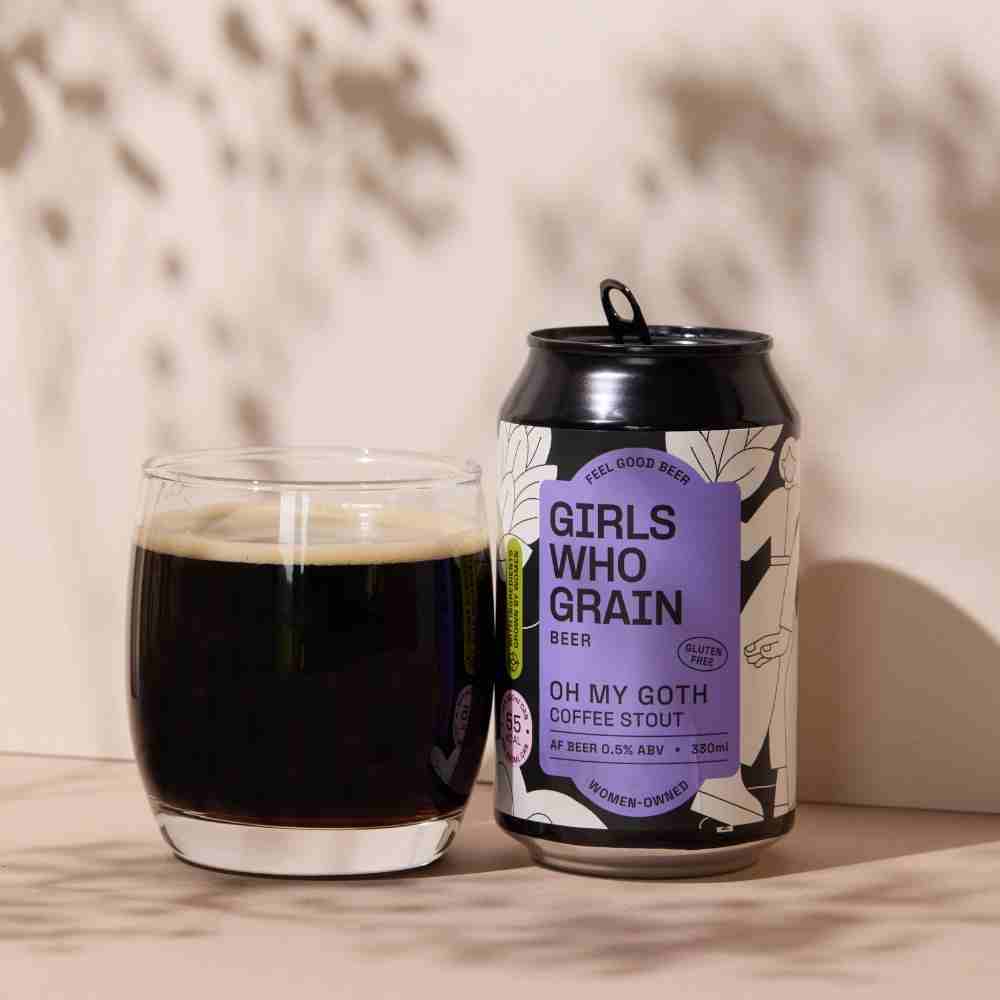 Girls That Grain | Oh My Goth Alcohol Free Coffee Stout | 0.5% ABV - Wise Bartender - Beer